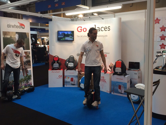 During the Gadget Show Live 2015 held 7-12 April, Airwheel presented all lines of self-balancing scooters, which instantly became the limelight of the show. Airwheel was wrapped up in Gadget Show Live.